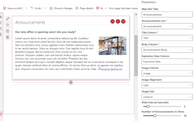 sharepoint online image carousel