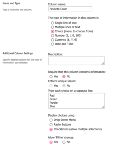 Patching A Multi-Selection, Fill-In SharePoint Choice Field Using A ...