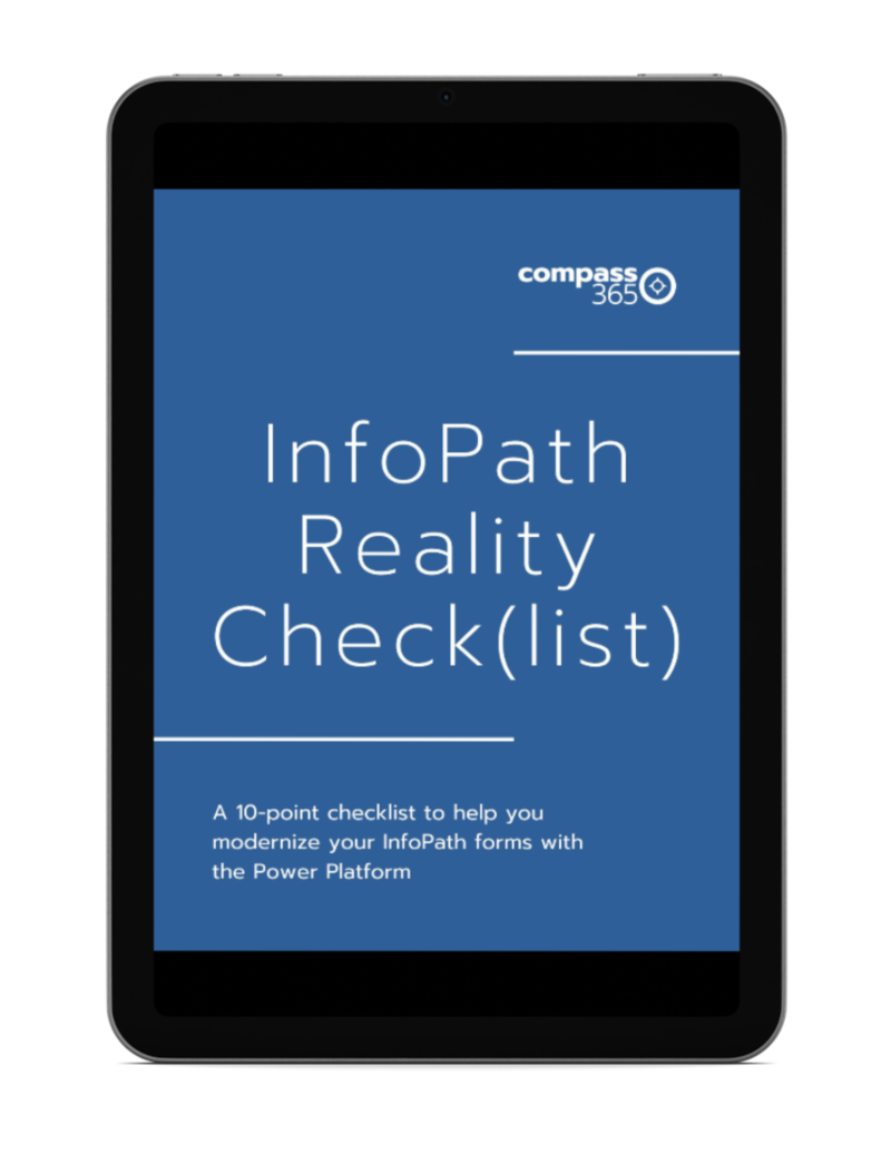 Infopath reality checklist